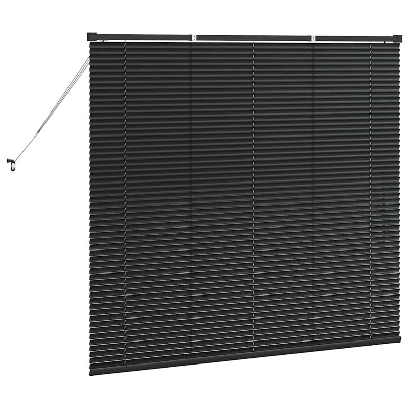 Horizontal/Venetian blind, Black, 130cm L x 145cm W