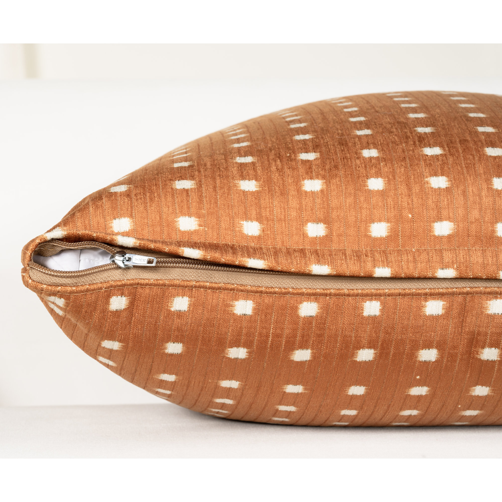 Grid Throw Pillow, Orange, Polyester, Rectangle 14"H x 26"W