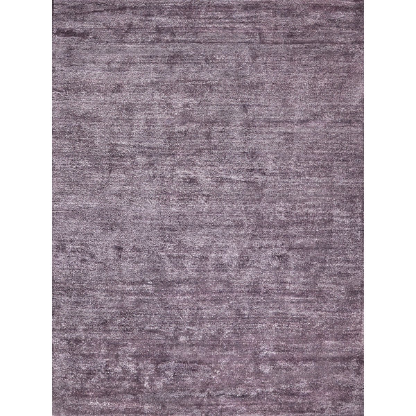 Small Deep Rug Exquisite Rugs Plush Hand-Knotted Wool/Viscose Deep Mauve Area Rug ...
