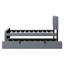 Lit plateforme tapissier avec lit gigogne-477070232