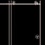 Porte de douche coulissante en verre transparent l 60 po x H 76 po en noir mat