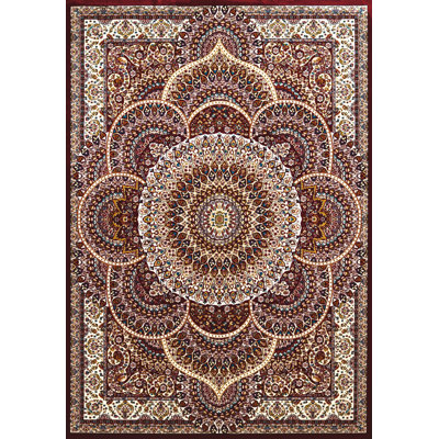Tapis bleu rouge/beige Ravenstein