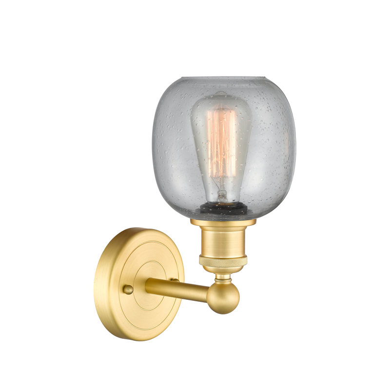 Cheraw Armed Sconce, Seedy, Satin Gold