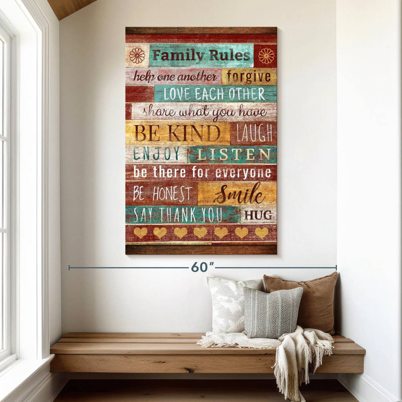 Tergel Family Rules Typographie I, H 51 po x l 34 po