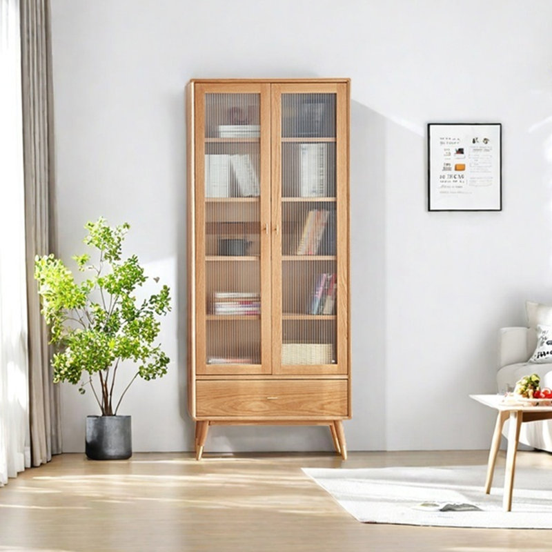 Modern simple log bookcase