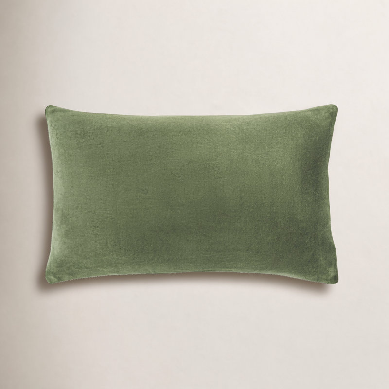 Coussin Catana, 13 po x 20 po, Duvet, Vert