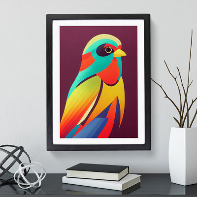 Colourful Bird No.2 Abstract - Wall Art