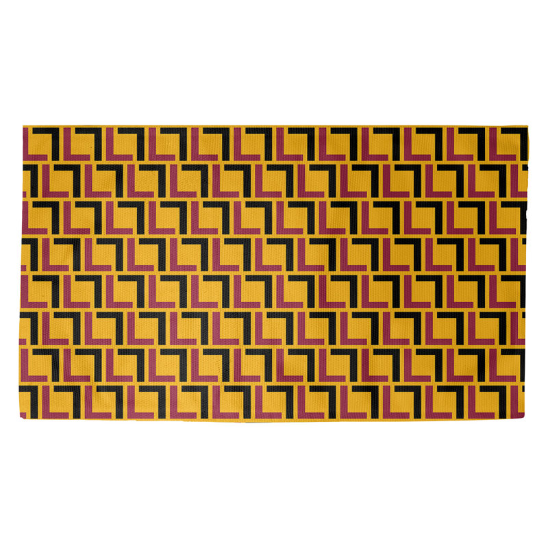 Geometric Indoor Rug, Rectangle 2' x 3'