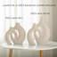Ensemble de 2 vases décoratifs en céramique Snuggle Hollow-122444613-122444611