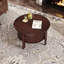 Table basse ronde avec rangement-454636322