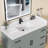 48'' W X 4'' H Solid Surface White Backsplash Polished Rectangular Vanity Top Back Splash for Vanity Sink, Window Sill, Door Transitions