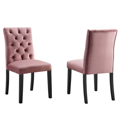 Modway Duchess Performance Velvet Dining Chairs - Set of 2
