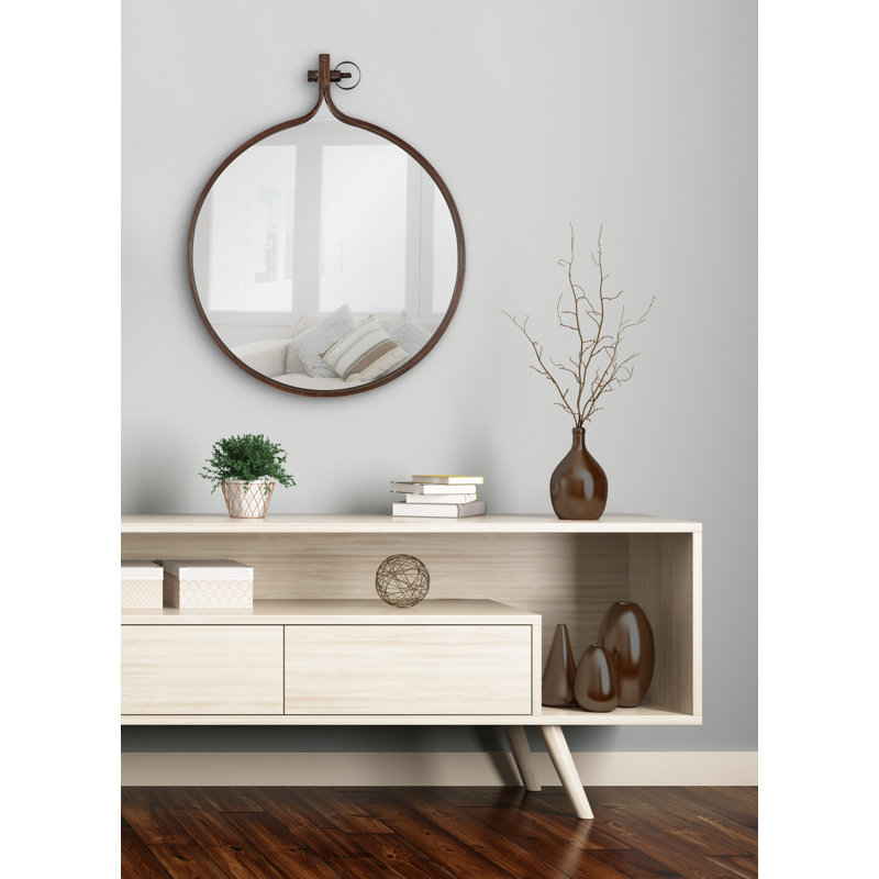 Ristaino Metal Mirror, Antique Bronze, 28.5" x 23.5"