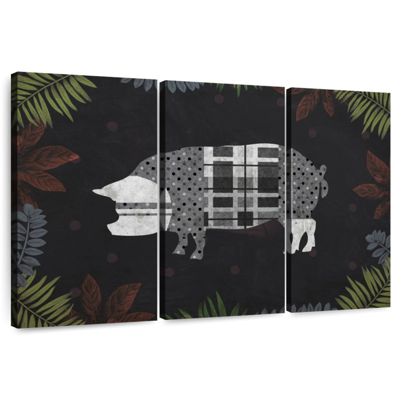 Brampt Modern Farm Pig, 20" H x 33" W