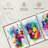 " Dogs Paint Splash Multi Piece Canvas Print " 3 - Pieces-93058277