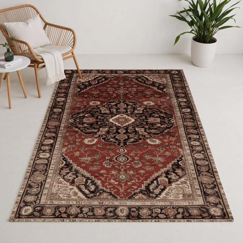 Tapis turc intérieur et extérieur brun, Rectangulaire 3 pi x 5 pi