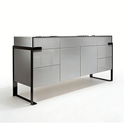 Italian Minimalist Style Mahogany Sideboard