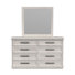 Ensemble commode et miroir Wealdstone en blanc antique