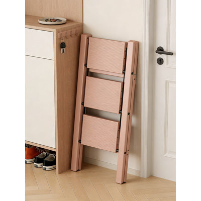 Échelle à 3 marches, tabouret pliant en aluminium léger avec pédales larges antidérapantes, capacité de 330 lb, portable et peu encombrant pour la maison, le bureau et la bibliothèque