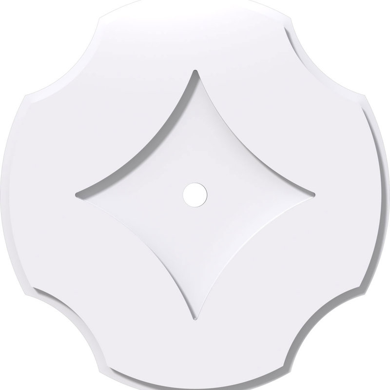 Médaillon de plafond contemporain en PVC de qualité architecturale 16 po x P 1 po x P 5 1/2 po x P 1 po