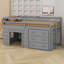 Loft Bed With Drawers And Shelf-106488093