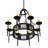 Toscano 8 - Light Wagon Wheel Chandelier