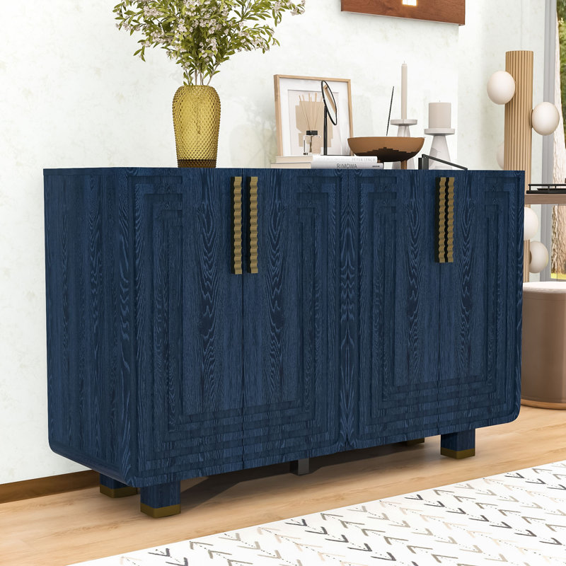 Buffet rétro avec tablettes réglables, Marine antique
