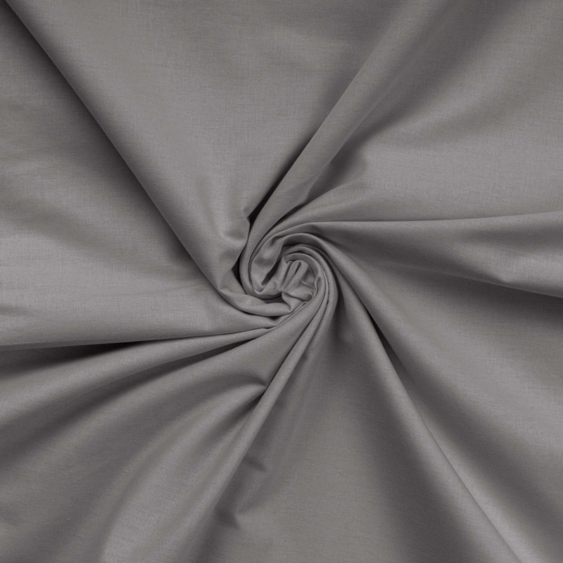 Luxury Satin Double Small Fitted Sheet, Dark Grey, 51.2 x 74.8 + 11.8 inches | 100% Cotton Satin, 210 Thread Count, 4.4 oz/sq yd | Machine Washable, Soft & Smooth, Perfect for Comfortable Sleep Experience