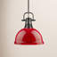 Luminaire suspendu dôme en acier à intensité variable 1 lumière Calico-595977830-595977825