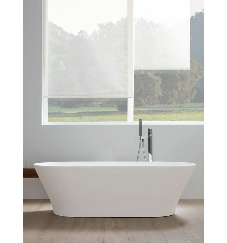 Slim Krion® 67'' L Freestanding Soaking Bathtub