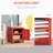 Industrial End Table, Living Room Side Table With Locker-Style Door And Adjustable Shelf