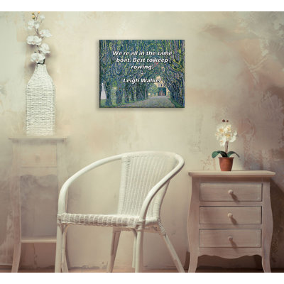 Artsy Quote By Leigh Walker Gallery Wrapped Canvas