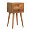Ternes 30cm W Solid Wood Bedside Table