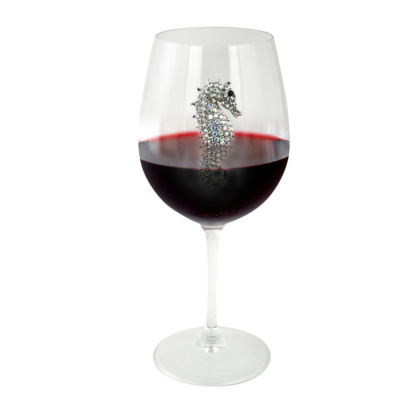 Verre à vin à bijoux 18 oz, Hippocampe