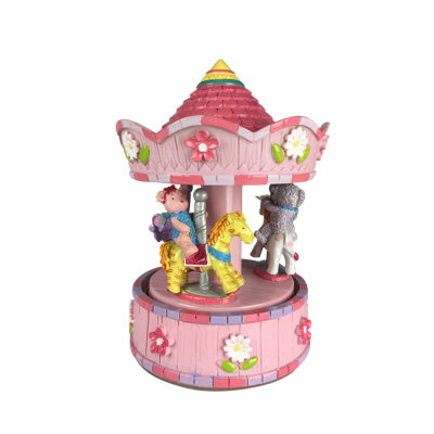 Figurine carrousel avec ours et animaux pour Elise