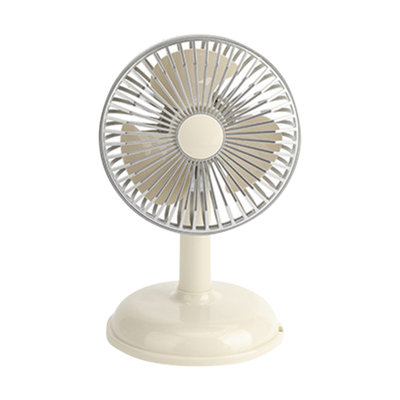 Kbndieu Desktop Charging Fan USB Charging Portable Small Fan Retro Desk Style Fan with Battery