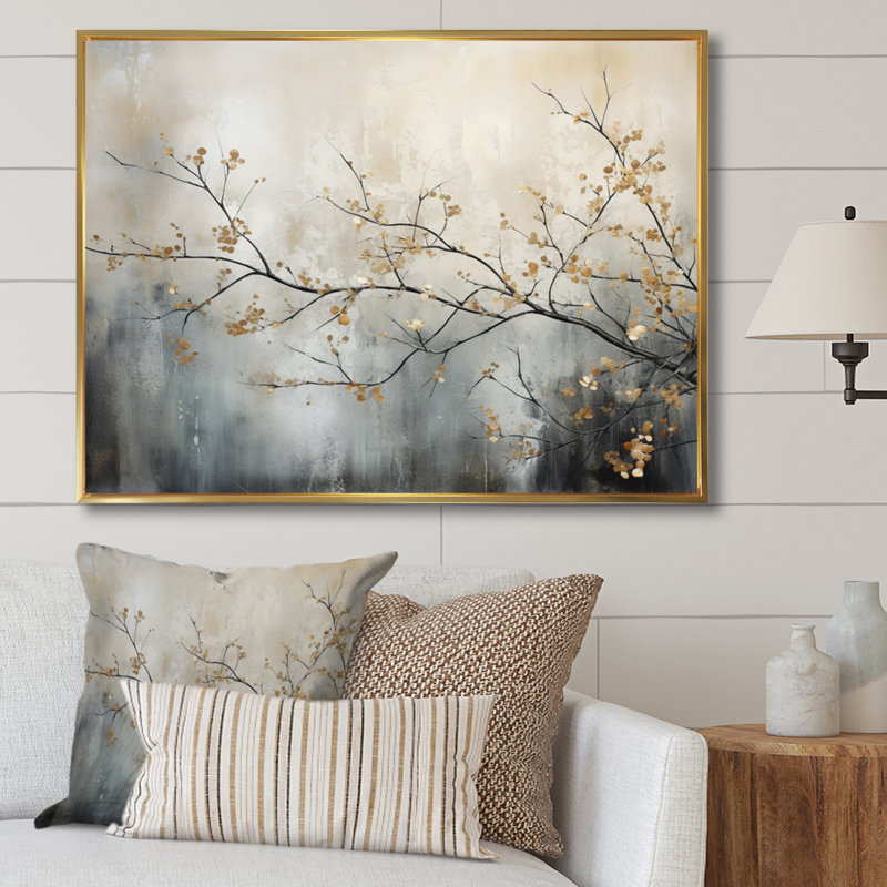 Arbre monochromes éthéré Reverie I - art mural arbre monochrome, impression murale arbre de couleur douce, H 24 po x l 32 po