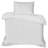 Luxurious 100% Cotton Satin Quilt Cover Set, White | Duvet Cover 53.1 x 78.7, Pillowcase 31.5 x 31.5 | Reactive Printing, Machine Washable, 211 Thread Count, Button Closure for Duvet, Envelope Closure for Pillowcase-112932015-112932039