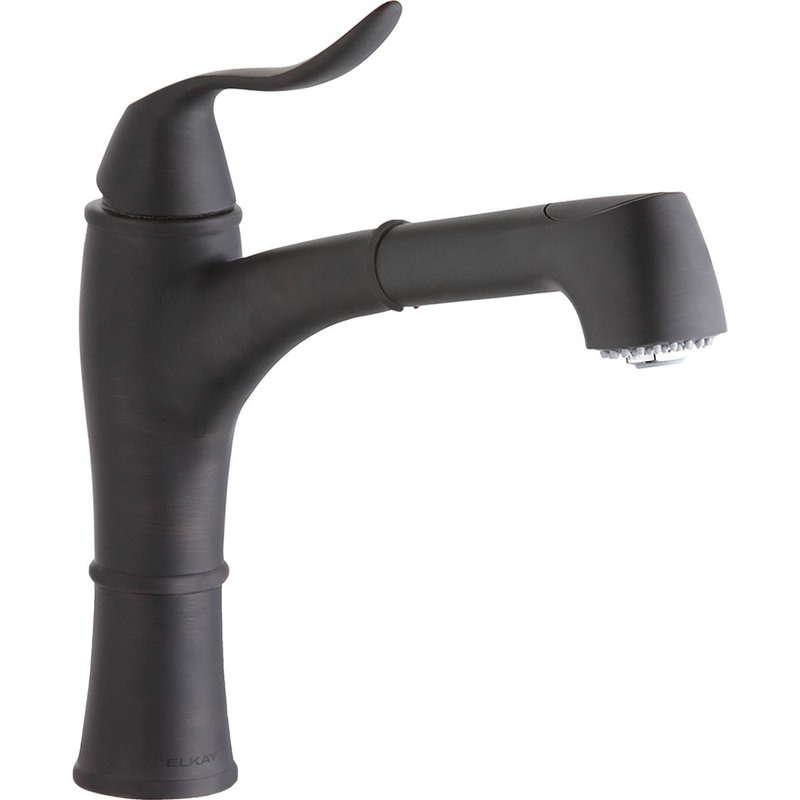 Explore Pull Out Single Handle Kitchen Faucet, Oil Rubbed Bronze