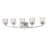 Vandoren 5-Light Dimmable Vanity Light with Chiseled Glass Shades-1795448363