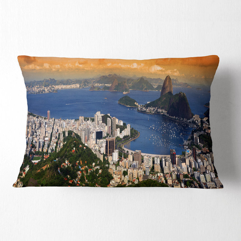 Coussin Rio, Bleu / blanc
