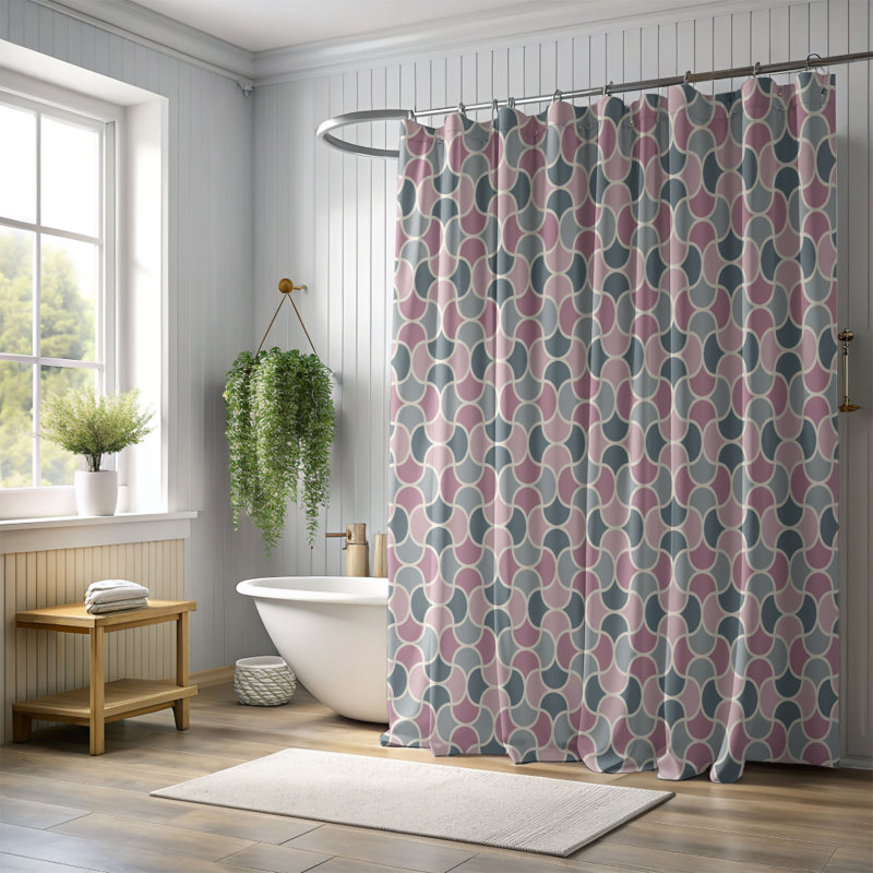 Rideau de douche Petal Grace - Premium, H 74 po x l 71 po