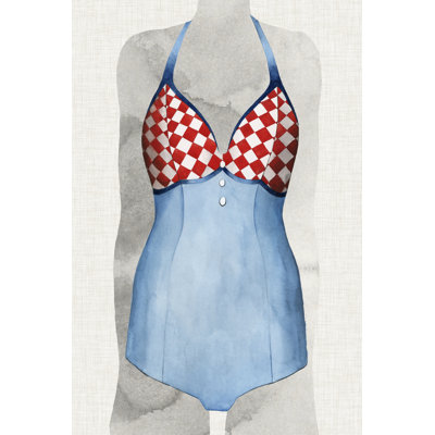 Vintage Bathing Suit III by Grace Popp - Wrapped Canvas Art Prints