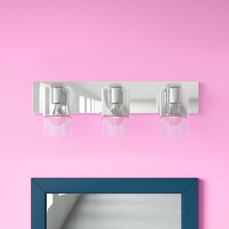 Éclairage pour meuble-lavabo 3 lumières Mollie, Chrome poli