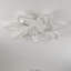 Ventilateur de plafond moderne blanc à motif floral de 81 cm (32 pouces) avec télécommande, éclairage DEL à intensité variable et 6 vitesses-136069967