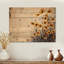 Aquarelle printanière bouton d'or - Décoration murale traditionnelle sur bois de pin naturel-1669434542