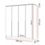 4 Door Manufactured Wood Wardrobe