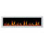 Litedeer Homes Latitude II ZEF78X 78" Smart Electric Fireplace | Ultra-Slim Wall Mounted & Recessed | HD Multi-Flame, Breathing Logs with Crushed Ice Rocks Decor, App Control
