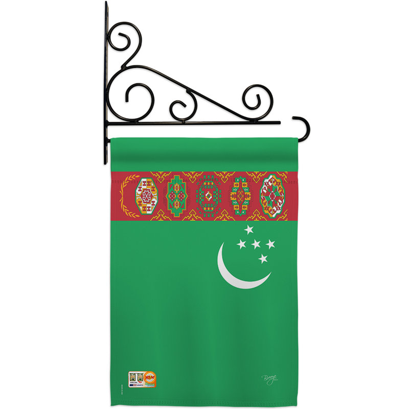 Double Sided 18.5'' H x 13'' W Polyester Flag Set