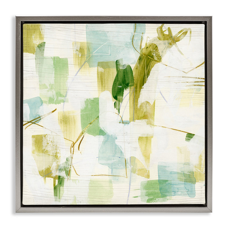 «Chaotic Abstract Expression Floater», art mural sur toile par June Erica Vess, Cadre flottant gris lustré